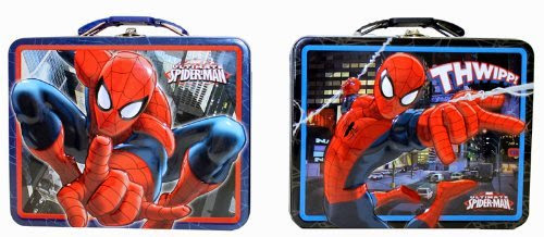 Lunch Box - Marvel - Spiderman Metal Tin Box Carry All (Lunch Case)