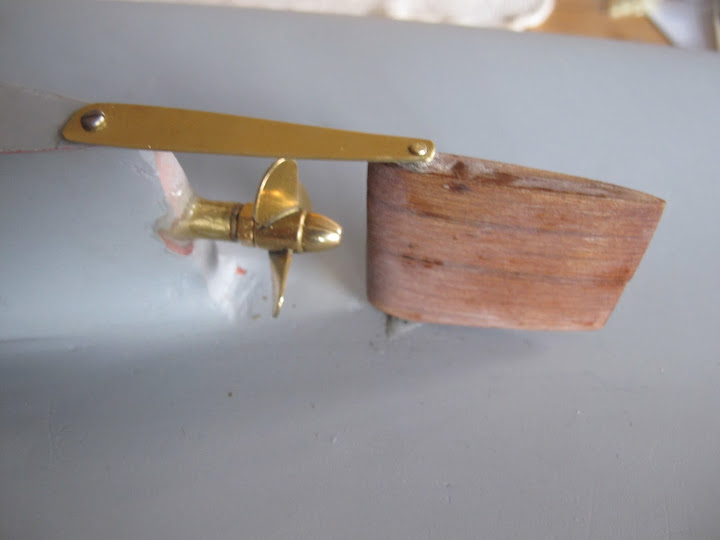 kitchen rudder - model boat