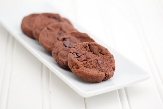 photo of chocolate cookies on a plate