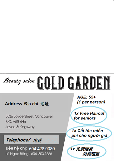 Gold Garden Hair Salon logo