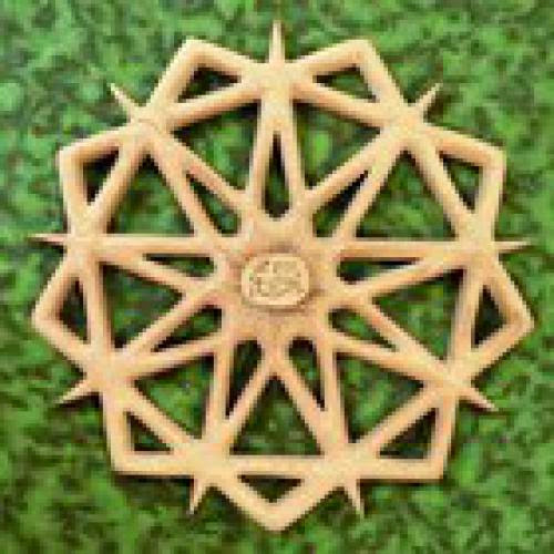 Bahai Symbol Of Faith Double Nine Pointed Star With The Greatest Name