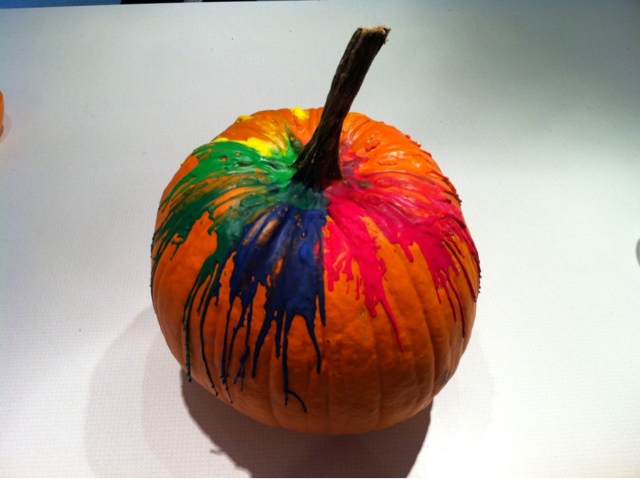 The Bolster Blog: A colorful pumpkin by our little pumpkins