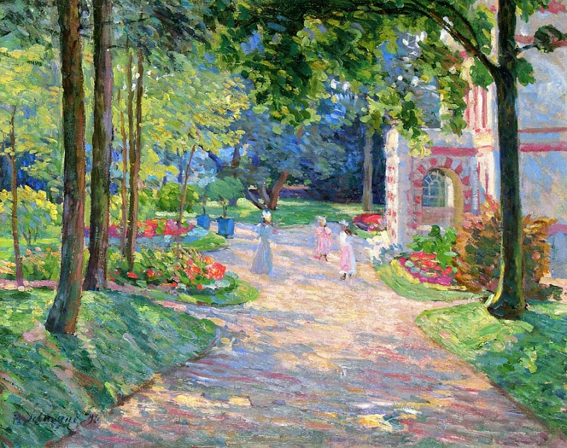 Henri Lebasque - Women and Children in the Parc de Dammartin-1896