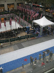 The set up of the Rink and the Plaza