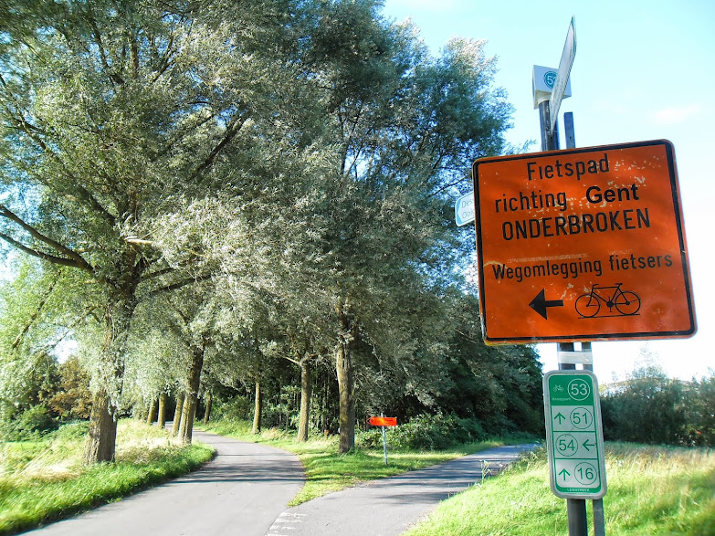 Canal Roulers-Lys (kanaal Roeselare-Leie - Roeselaarse Vaart) fietssnelweg F36 Ooigem%2B068
