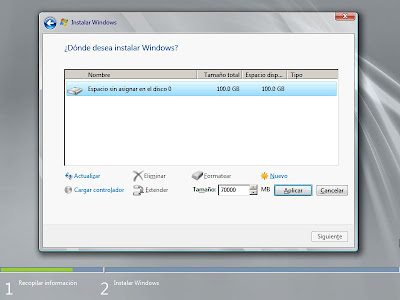 Instalar Microsoft Windows Server 2008 Standard R2 x64 en un equipo nuevo