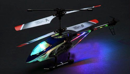 BEGINNERS 32CM METAL 3Ch Micro RC Remote Control 333 Helicopter w/Gyro - FULL METAL STRUCTURE WITH GORGEOUS LED LIGHTS (COLORS VARY SENT AT RANDOM)