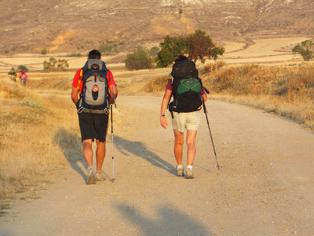 Steve and Leonie Kimberley walking The Way of St James (El Camino de Compostela)