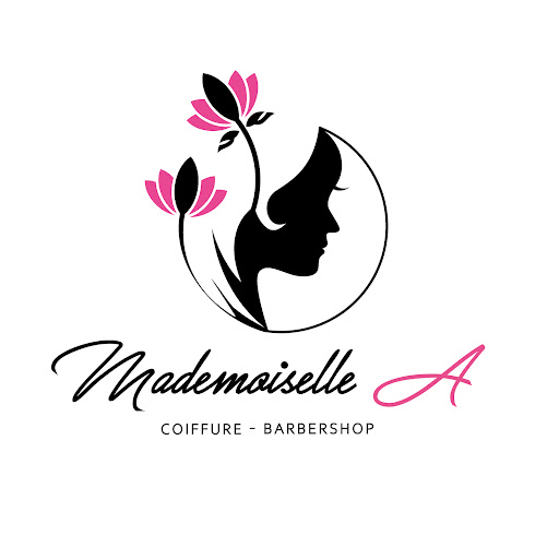 Mademoiselle a coiffure barbershop logo