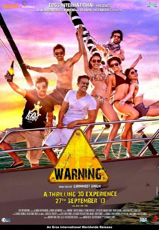 Poster Of Hindi Movie Warning (2013) Free Download Full New Hindi Movie Watch Online At Alldownloads4u.Com