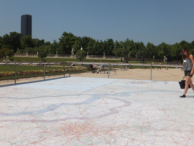 Mapa Michelin en los Jardines de Luxemburgo, París Mapa Michelin en los Jardines de Luxemburgo, París