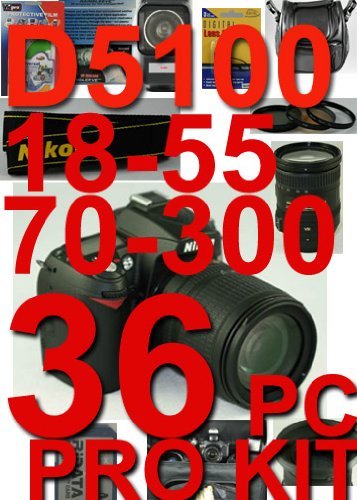 Nikon D5100 36 Piece Pro Kit