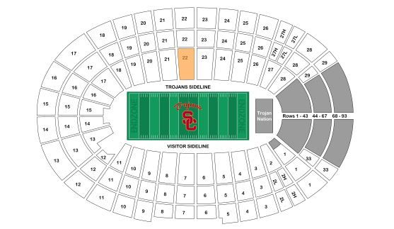 Usc Football Tickets Seating Chart