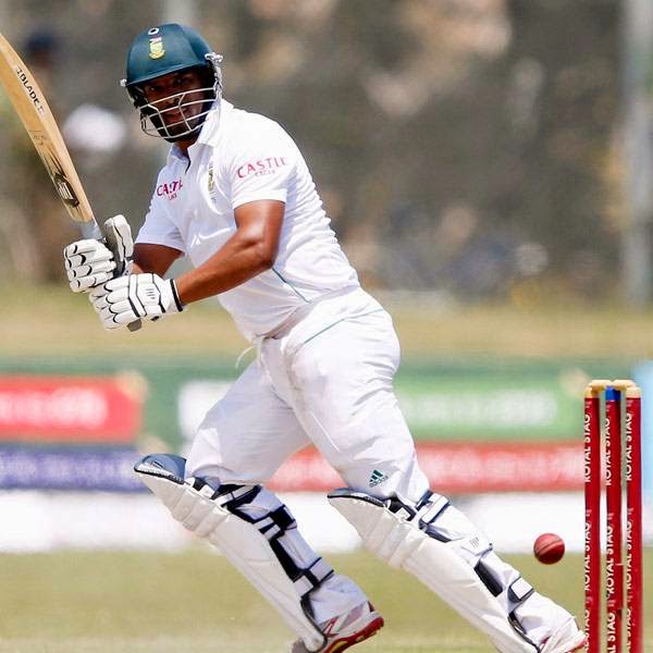 South Africa's Vernon Philander plays a shot during the second day of their first test cricket match against Sri Lanka in Galle July 17, 2014.