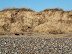 Walberswick cliffs, created by the eroded dunes