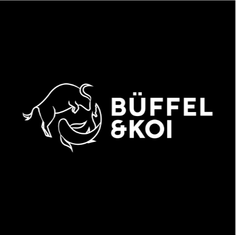 Büffel und Koi logo
