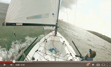 J/70 Jugador sailing offshore