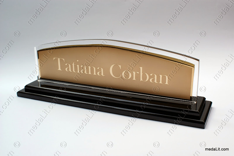 Gold-Plated Nameplate