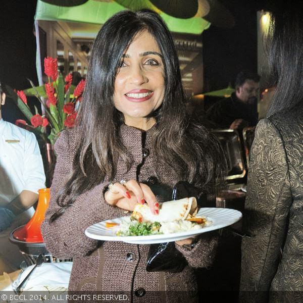 Shibani Kashyap at the book launch party of Times Food and Nightlife Guide, Delhi, 2014, held at hotel ITC Maurya, New Delhi, on January 27, 2014.