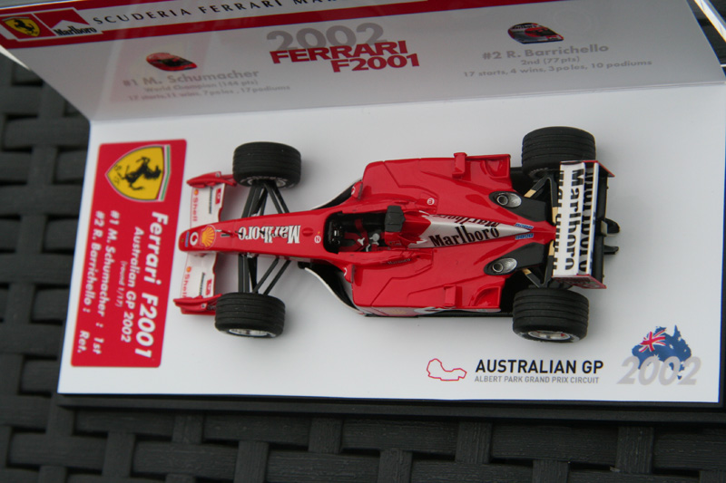 Ferrari F2001  M. Schumacher - GP d'Australie 2002 Tameo TMK 305 1/43 F2001_Aust2002_15