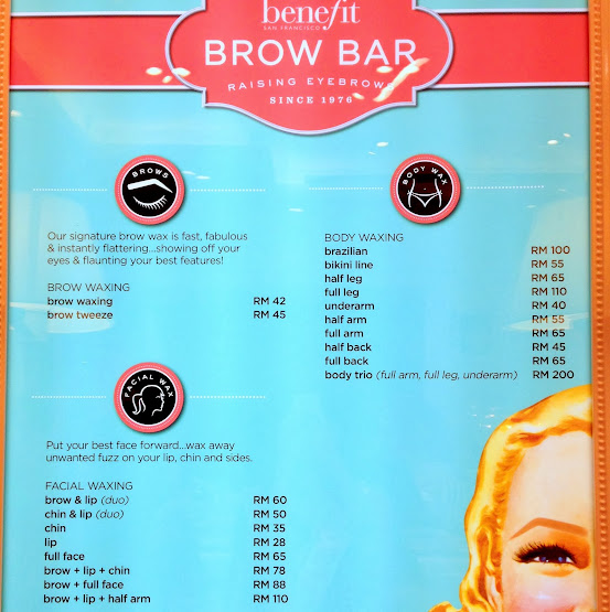 Benefit Cosmetics Brow Bar Waxing