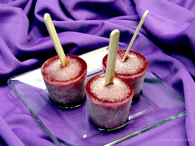 Grape Protein Popsicles