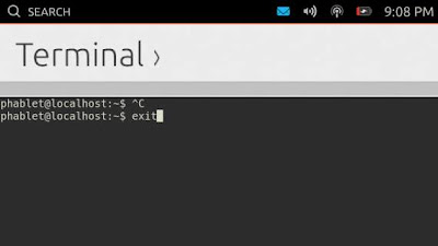 El terminal de Ubuntu Touch luce cada vez mejor