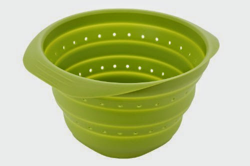  MIU France  11-Inch Collapsible Silicone Colander, Green