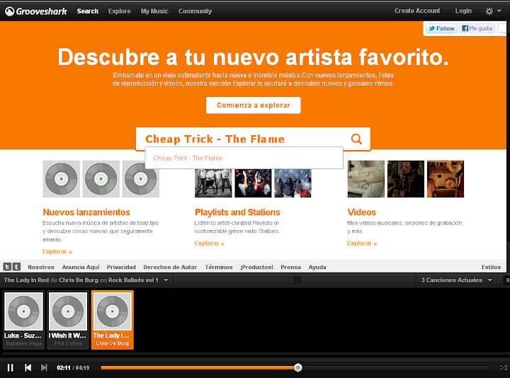 Grooveshark Logo musica