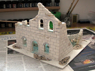 WiP 22.03.2011- czas na makietę część 4 miasto osgiliath