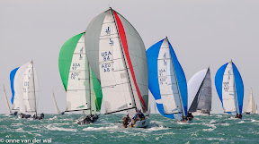 J70s sailing at Quantum Key West Race Week- Key West, Florida