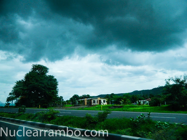 Monsoon rain clouds Indian plateau
