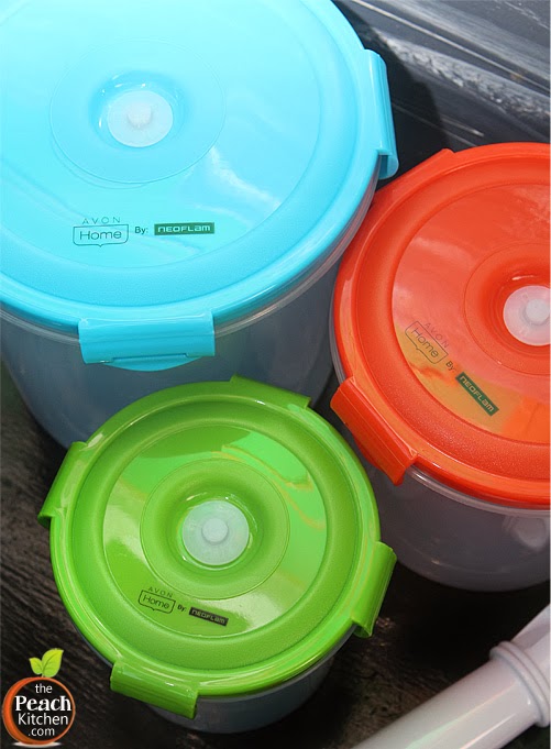 Avon Home by Neoflam Round Vacuum Storage Containers | www.thepeachkitchen.com