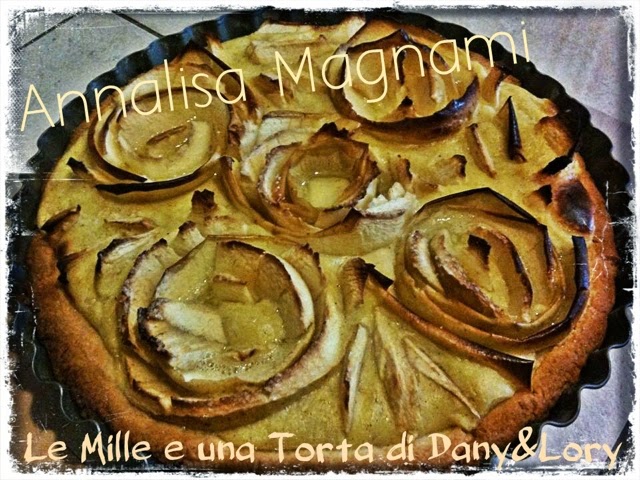 crostata di mele con crema alla vaniglia e cannella