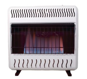  Sure Heat 30,000 BTU Blue Flame Dual Fuel Gas Space Heater with Thermostat and Blower