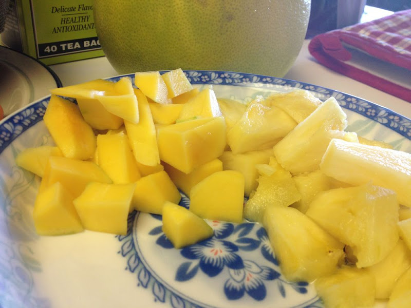 pineapple and mango