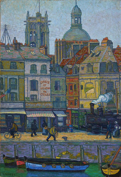 Charles Ginner - Le quai Duquesne, Dieppe, France