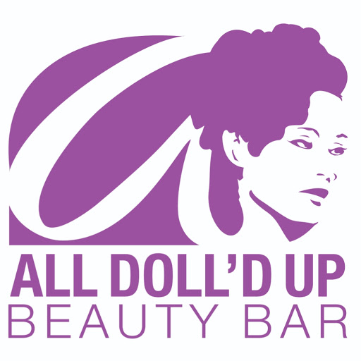 All Doll'd Up Beauty Bar logo