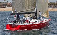 J/145 Radio Flyer sailing offshore