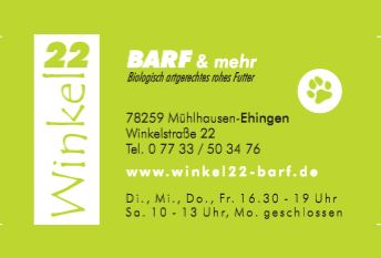 Winkel22 Barf&mehr logo