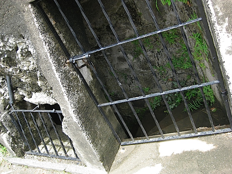 spiral staircase within the wall of Fort Santiago