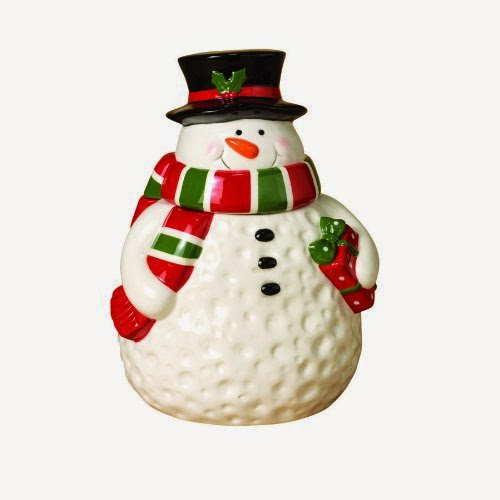  Gerson Ceramic Snowman Holiday Jar