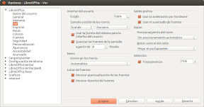 Configura el nuevo estilo “Flat” en LibreOffice/OpenOffice