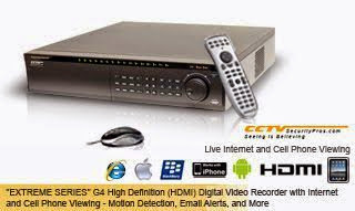 CCTVSecurityPros NEW 32 CAMERA EXTREME DVR - "EXTREME SERIES" TRUE High Definition, HDMI 32 Channel G4 Digital Video Recorder with LG DVD Burner - Internet (Internet Explorer, MAC) & Cell Phone (Blackberry, iPhone, Droid, 3G, and More) Remote Viewing with 1 Terabyte Hard Drive