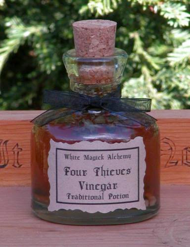 Four Thieves Vinegar Traditional Potion For Banishing Negative Energies Spiritual Disturbances