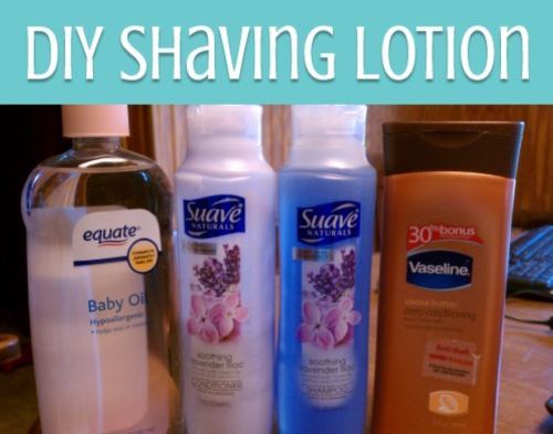 DIY Shaving Lotion- HERE-