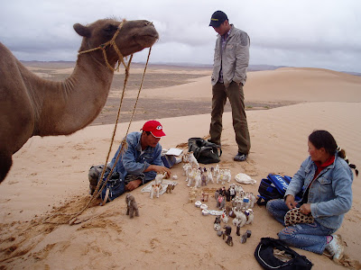 Souvenir Sellers, Gobi Desert in Mongolia