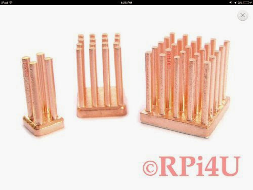  Raspberry Pi Copper Heatsink Kit - Set of 3