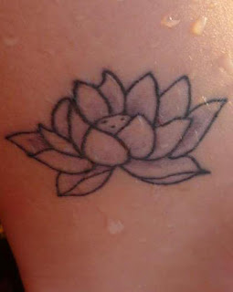 Lotus Flower Ankle Tattoo Design