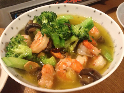 海老と野菜のオリーブオイル煮